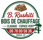 Logo B Rushiti — bois de chauffage, élagage, espace vert